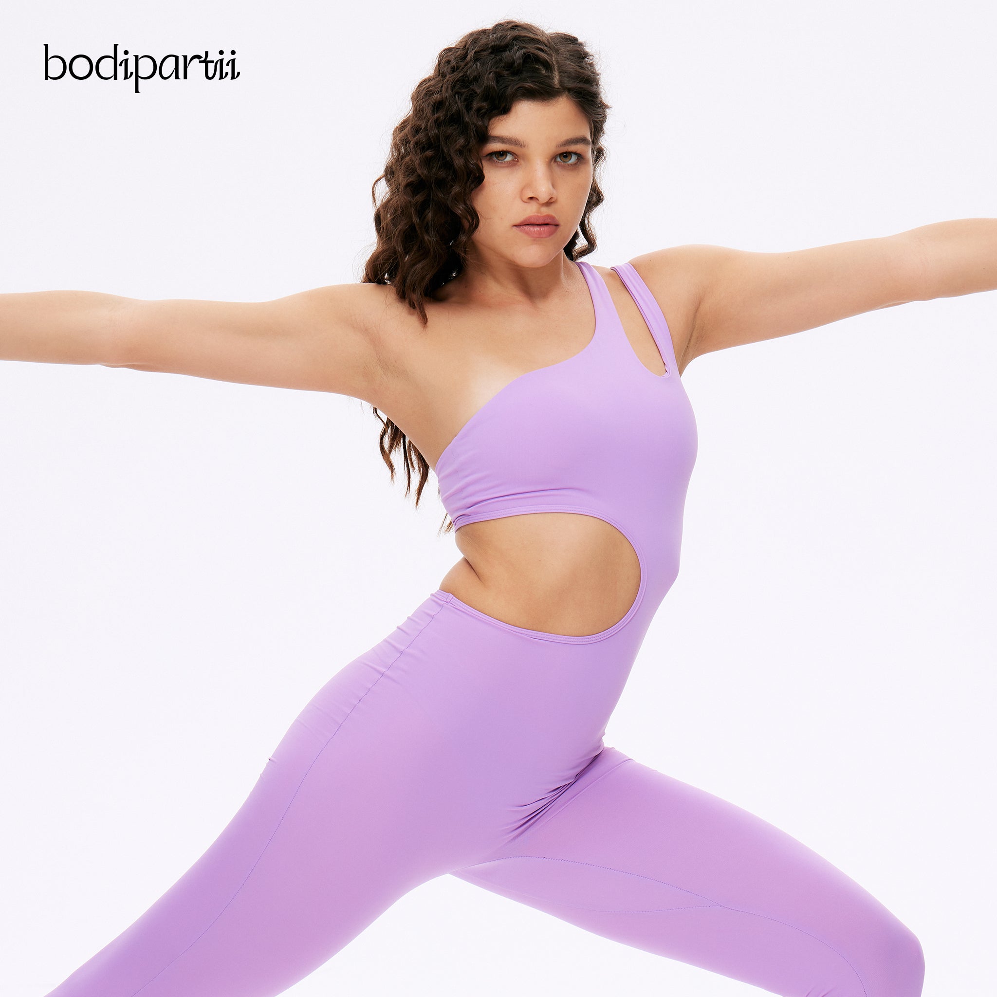 Stylish One Shoulder Cutout Bodysuit
