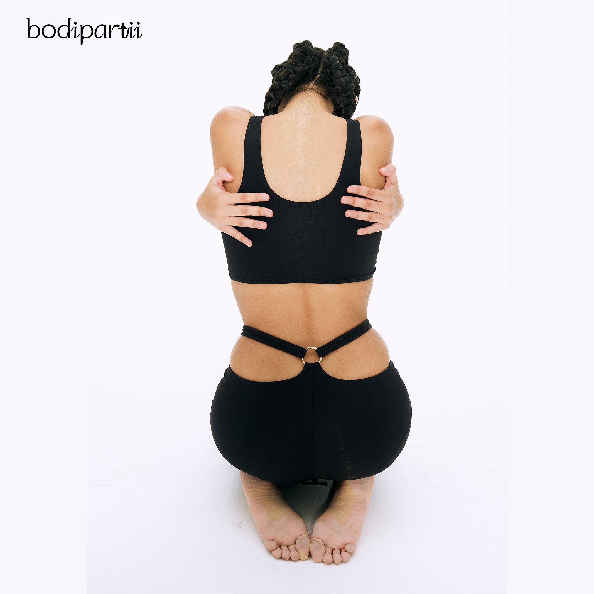 High Waisted Workout Leggings with Crossover Design
