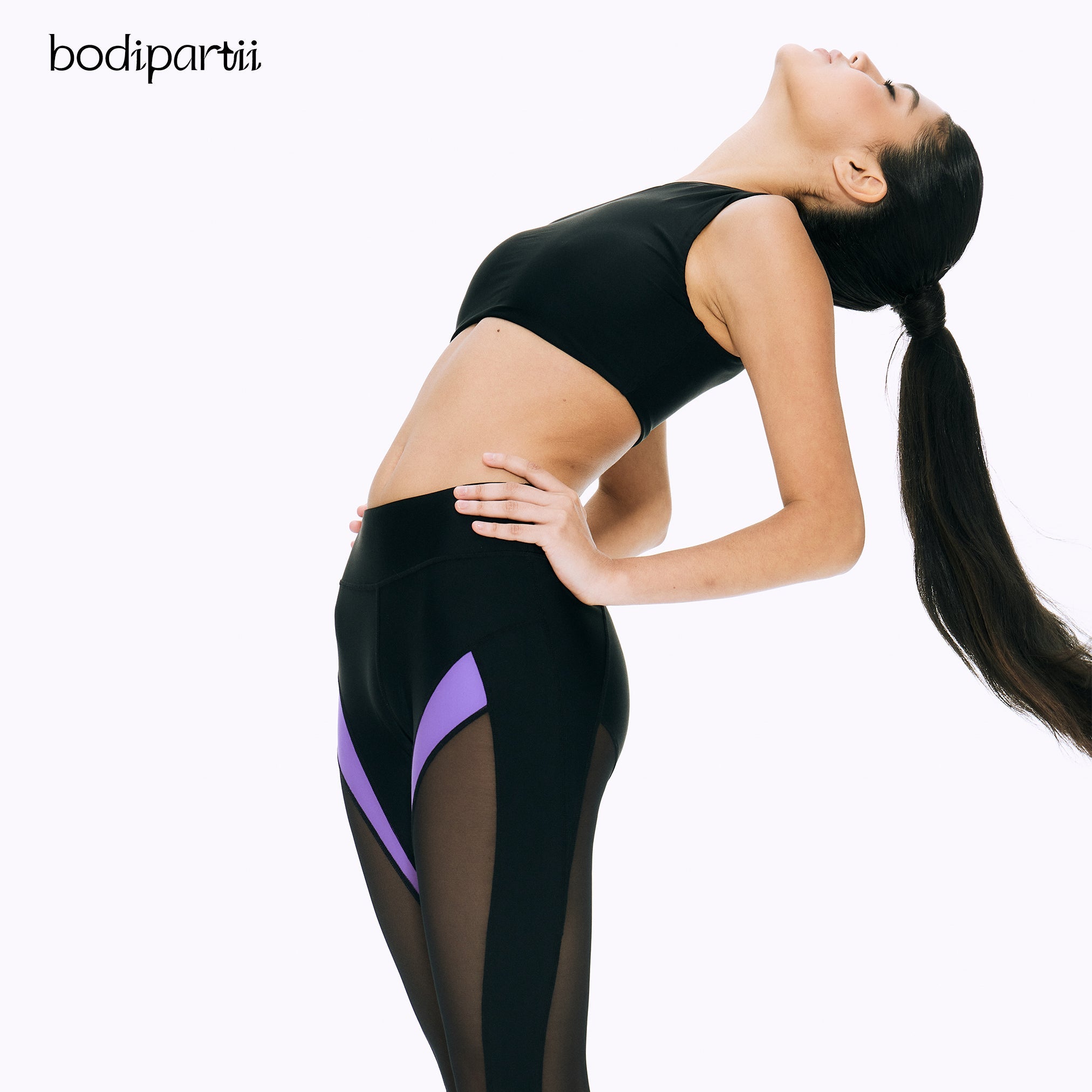 High Waisted Color Block Workout Leggings