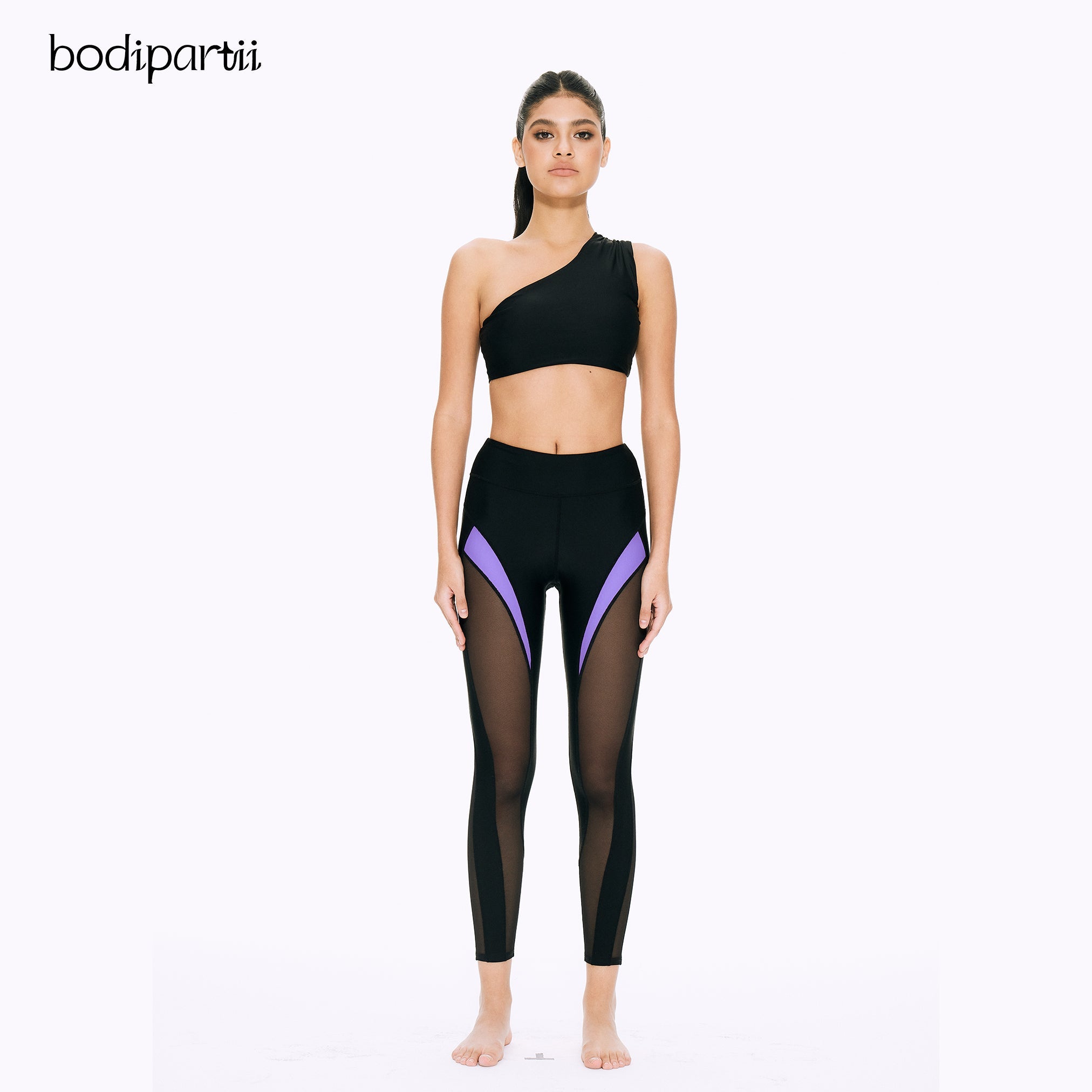 High Waisted Color Block Workout Leggings