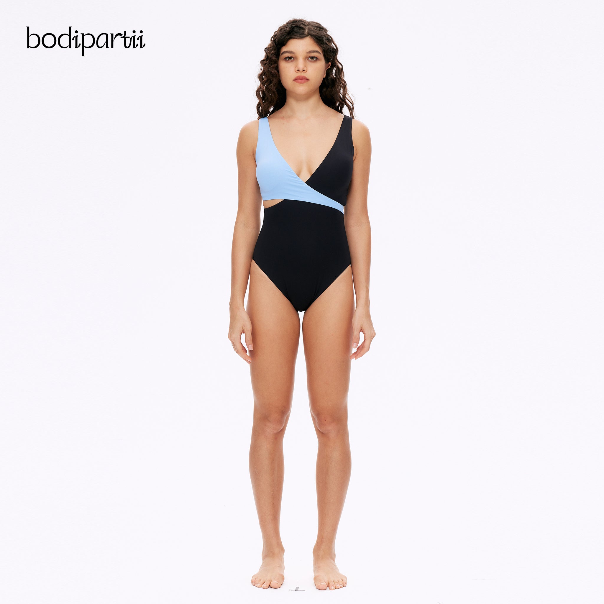 Elegant Crossover One Piece Swimsuit