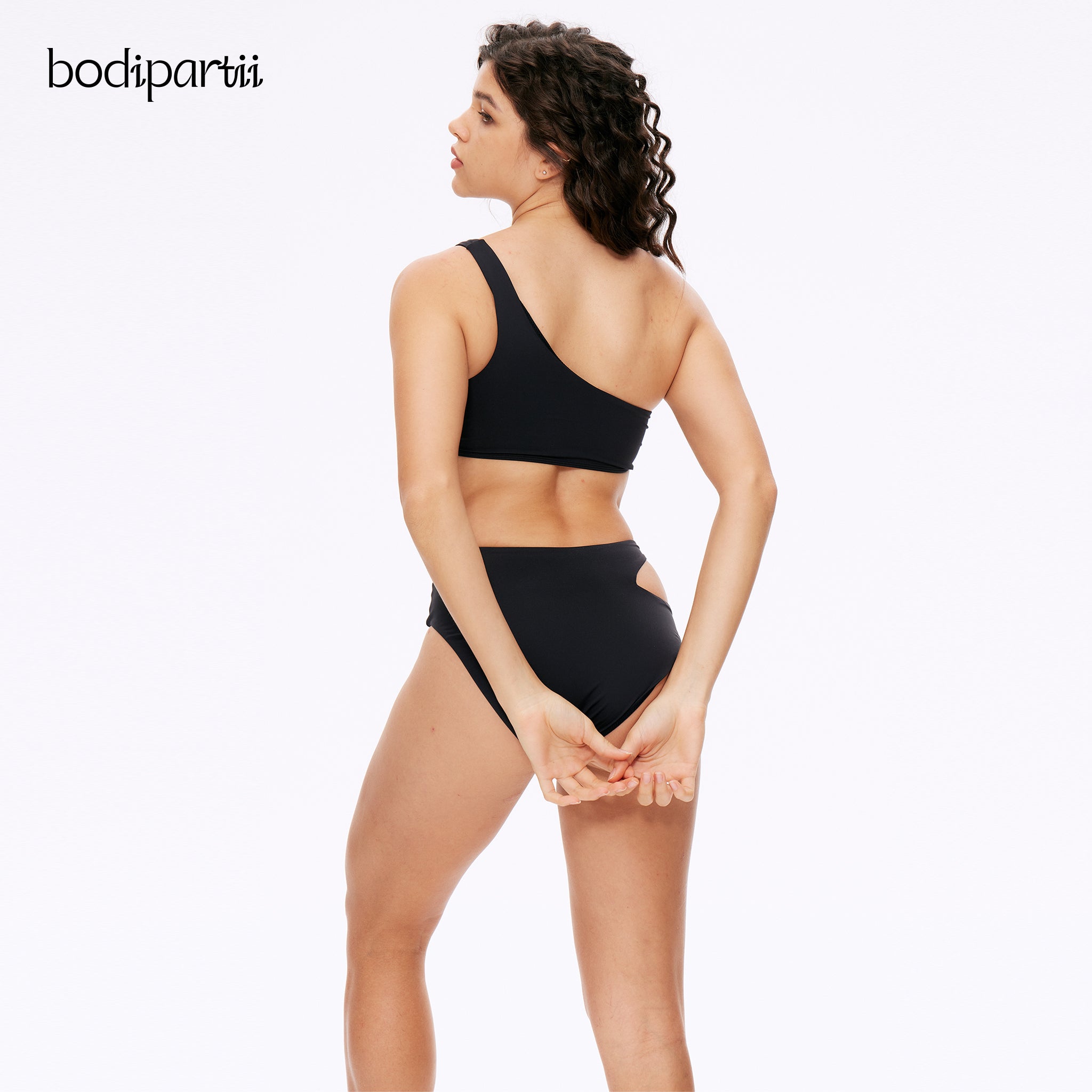 One Shoulder Cutout Bikini - Sexy Swimsuit